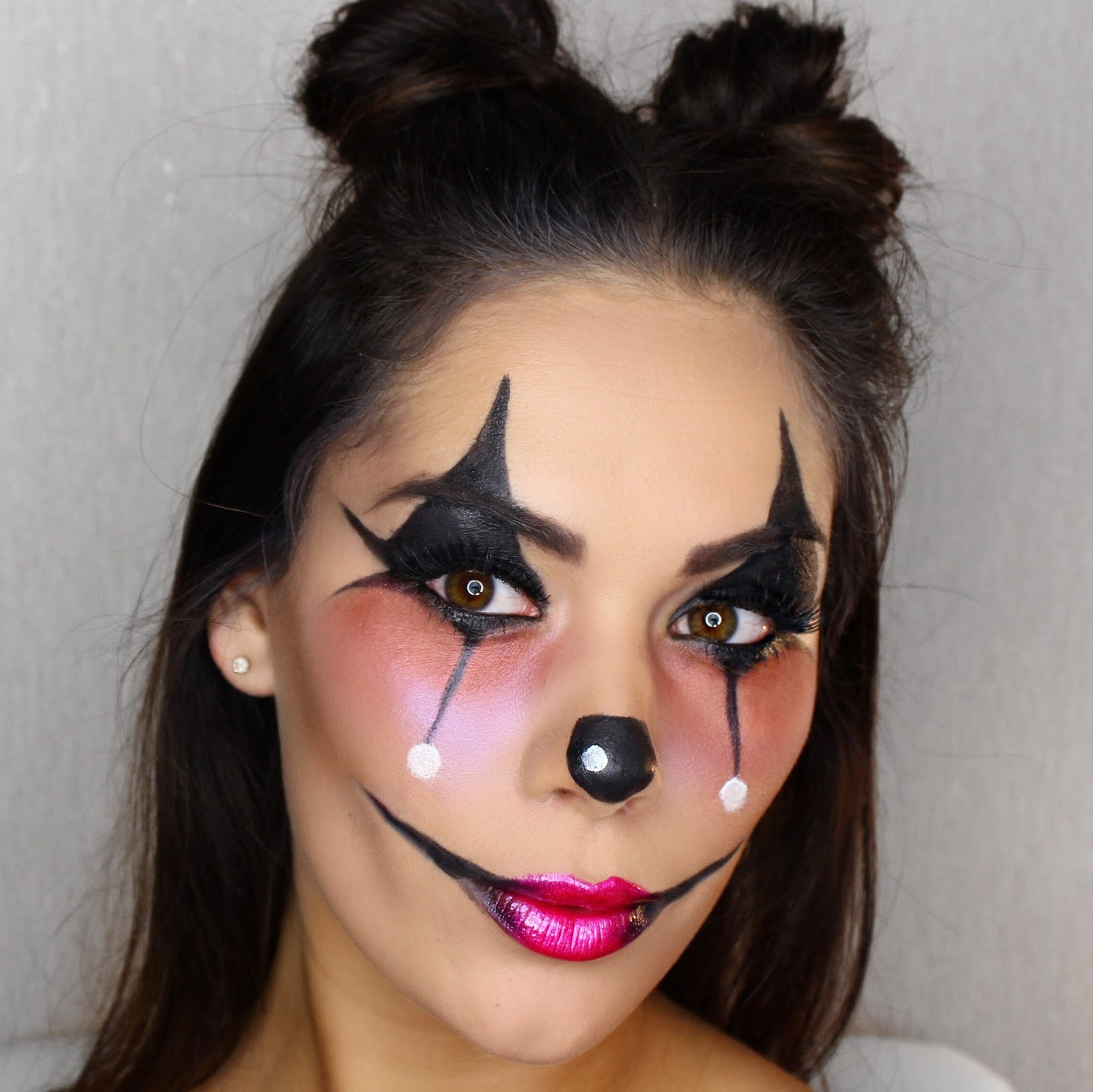 Clown Eye Makeup Cute Clown Halloween Makeup Look Daisie Smith ...