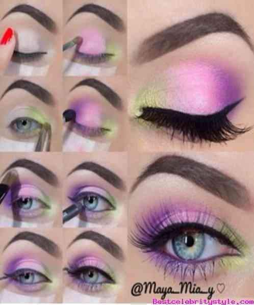 Pretty And Easy Eye Makeup Cute Purple Eye Makeup Tutorial Styles Weekly