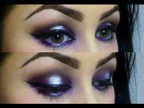 purple silver eyeshadow
